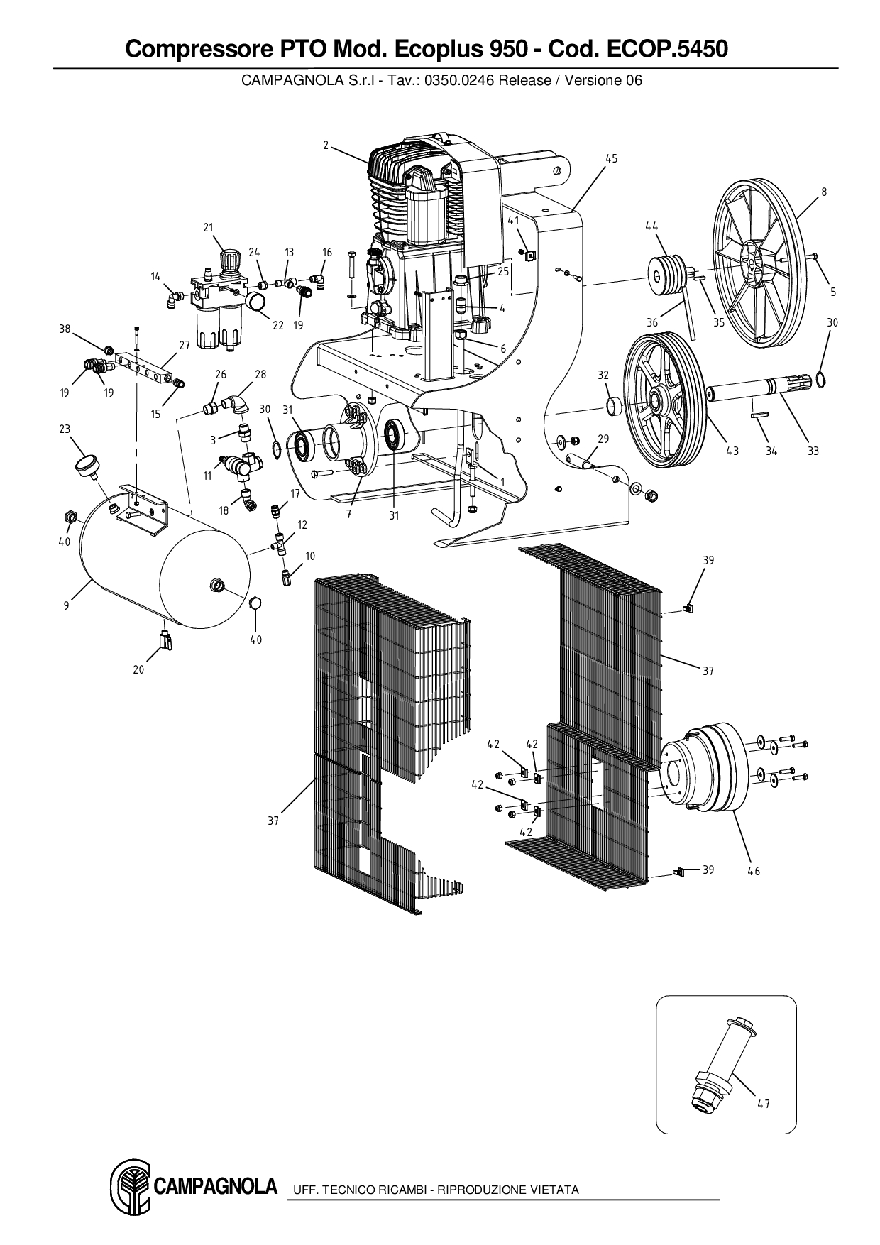 ECOP.5450_Compressore PTO Mod. Ecoplus 950